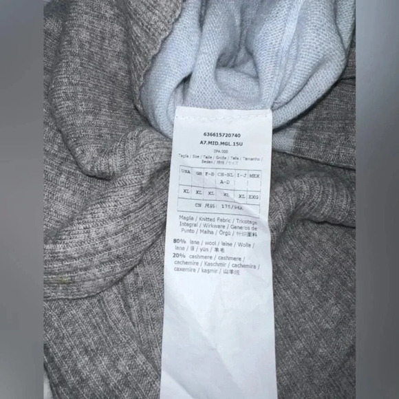 Max Mara Studio 20% Cashmere 80% Wool Fine Knitted Tunic Sweater Size XL - Picture 2 of 6